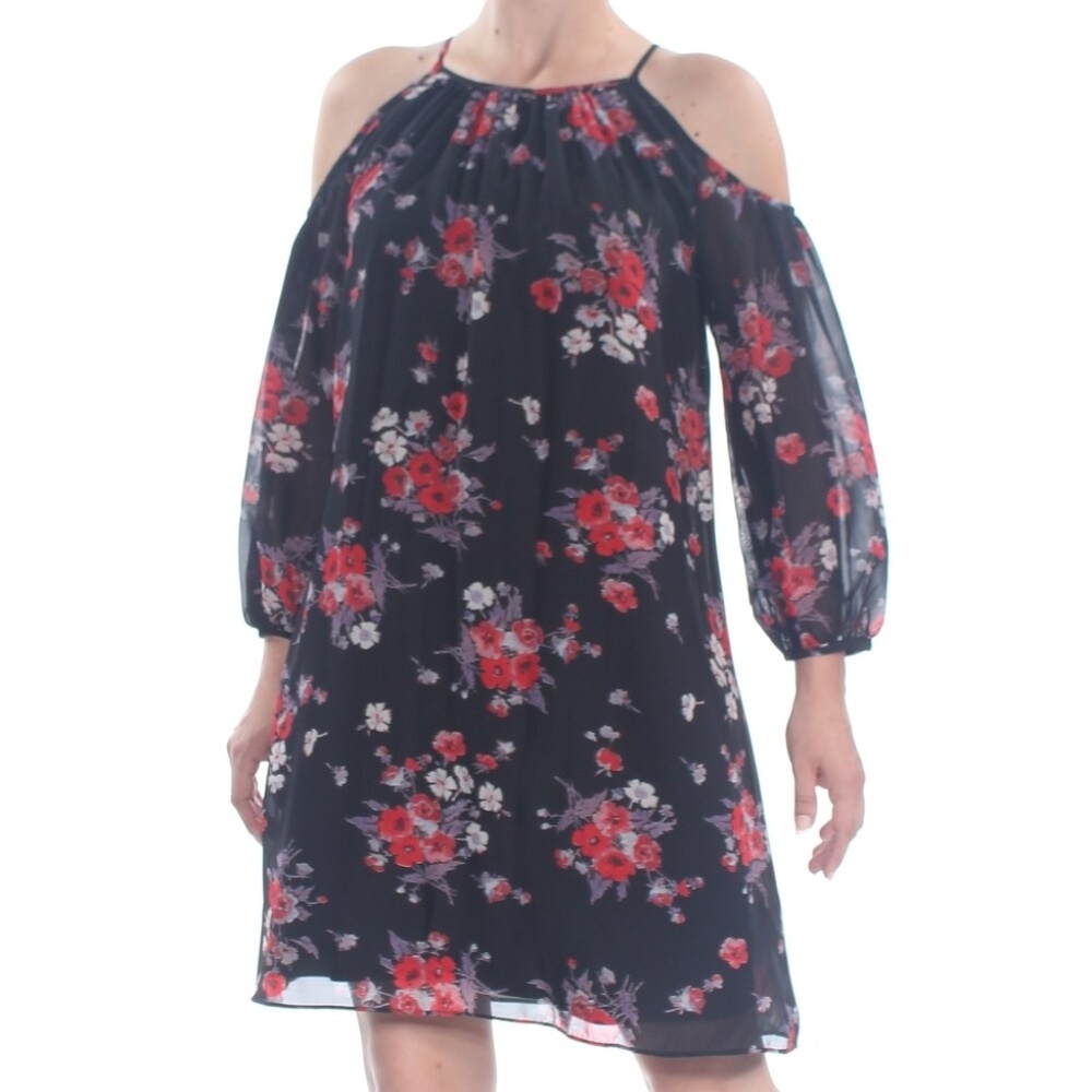 American Living Black Floral Dress